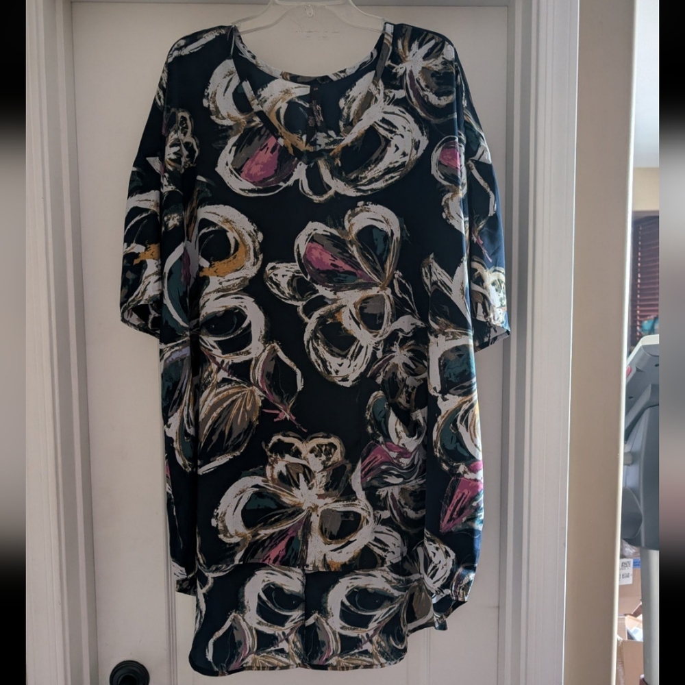 Floral Patterned Blouse Melissa McCarthy 2X